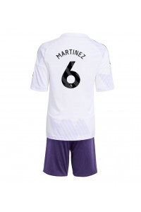 Fotbalové Dres Manchester United Lisandro Martinez #6 Dětské Venkovní Oblečení 2025-26 Krátký Rukáv (+ trenýrky)